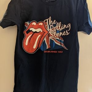 Navy Rolling Stones Tee